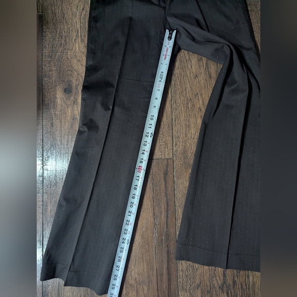 Elie Tahari Women's Long Sleeved Collared Lined Two Piece Pant Suit Brown Size 8 - Picture 13 of 16